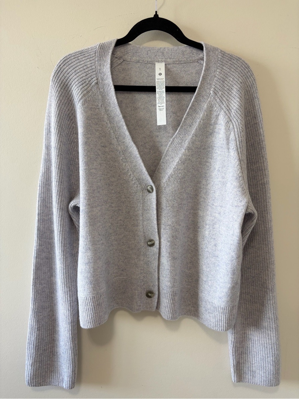 LULULEMON CASHMERE SLIM-FIT CARDIGAN SIZE XL - Picture 5 of 12